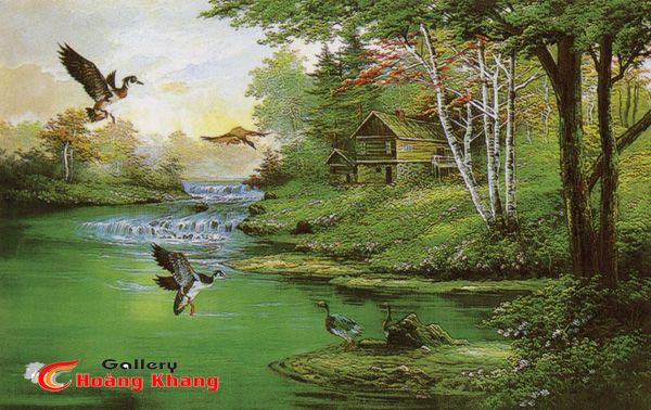 Tranh Núi - Nước - Phong Thuỷ